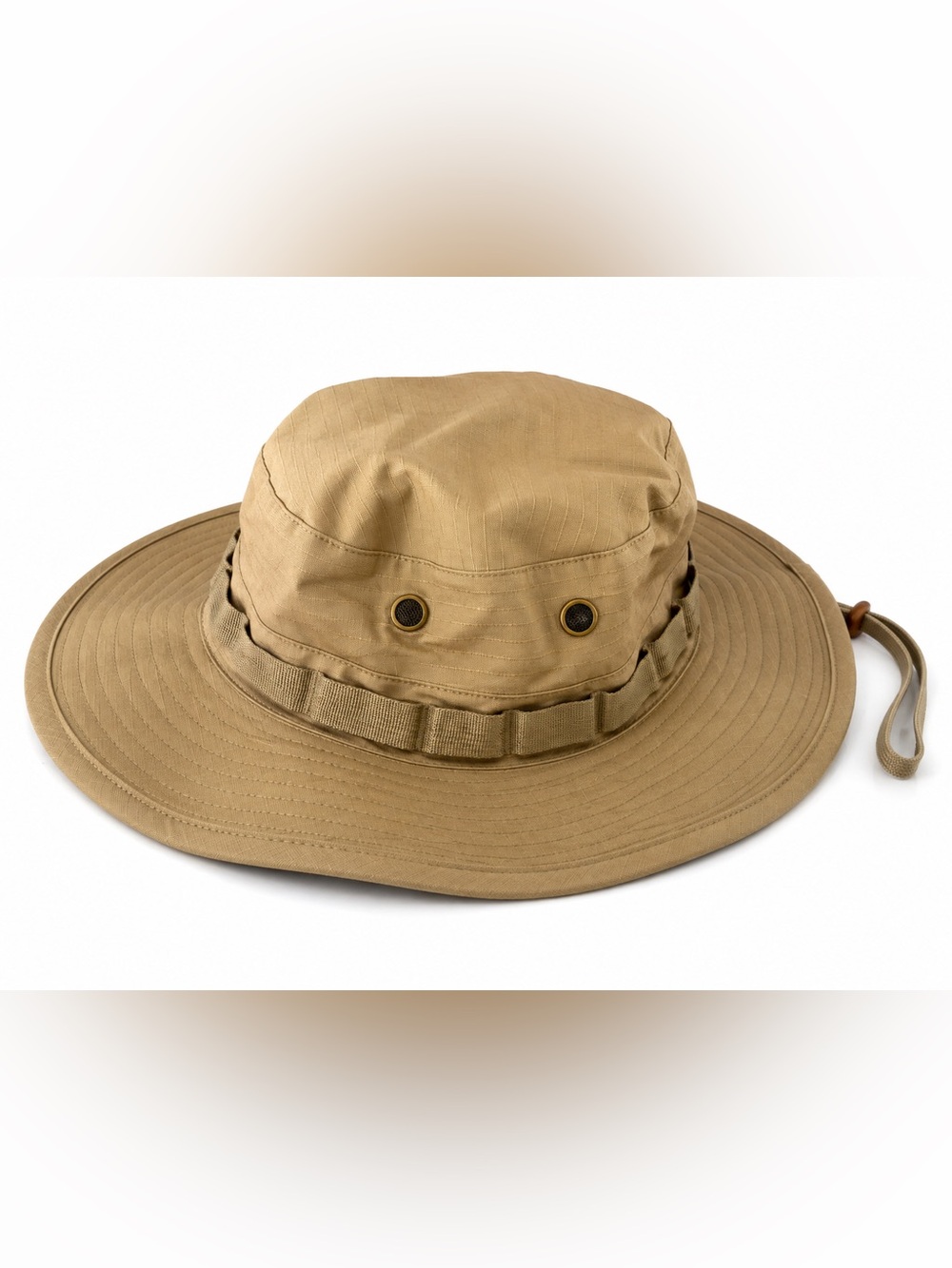 Gloryfire Khaki Wide Brim Tactical Boonie Sun Hat